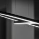 Ideal Lux -  Κρεμαστό φωτιστικό οροφής LED ORACLE LED/55W/230V διάμετρος 90 cm μαύρο