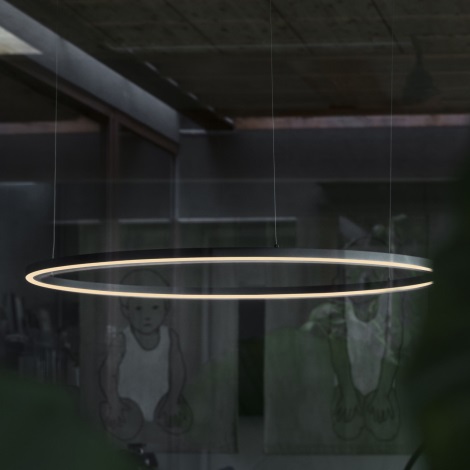Ideal Lux -  Κρεμαστό φωτιστικό οροφής LED ORACLE LED/89W/230V διάμετρος 150 cm μαύρο