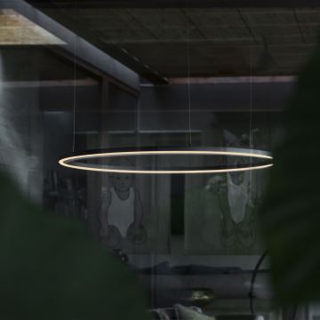 Ideal Lux -  Κρεμαστό φωτιστικό οροφής LED ORACLE LED/89W/230V διάμετρος 150 cm μαύρο