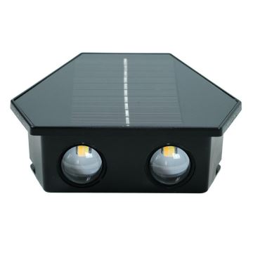 Ηλιακό φωτιστικό τοίχου LED με αισθητήρα LED/2W/5V IP54