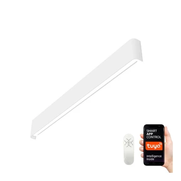 Immax NEO 07137-W - LED SMART Φωτιστικό τοίχου dimming LINEA λευκό LED/40W/230V + τηλεχειριστήριο 76 cm Tuya ZigBee