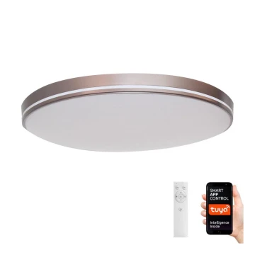 Immax NEO 07150-C40 - LED Dimmable φωτιστικό οροφής NEO LITE AREAS LED/24W/230V Tuya Wi-Fi καφέ + τηλεχειριστήριο