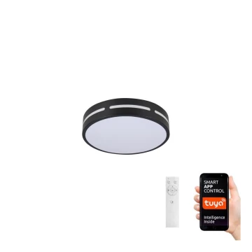 Immax NEO 07152-B30 - LED Dimmable φωτιστικό οροφής NEO LITE PERFECTO LED/24W/230V Wi-Fi Tuya μαύρο + τηλεχειριστήριο