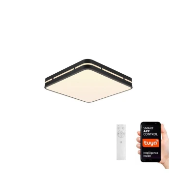 Immax NEO 07154-B30 - LED Dimmable φωτιστικό οροφής NEO LITE PERFECTO LED/24W/230V Wi-Fi Tuya μαύρο + τηλεχειριστήριο