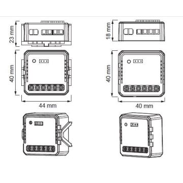 Immax NEO 07571L - Smart τηλεχειριστήριο NEO LITE V7 διπλός Wi-Fi Tuya