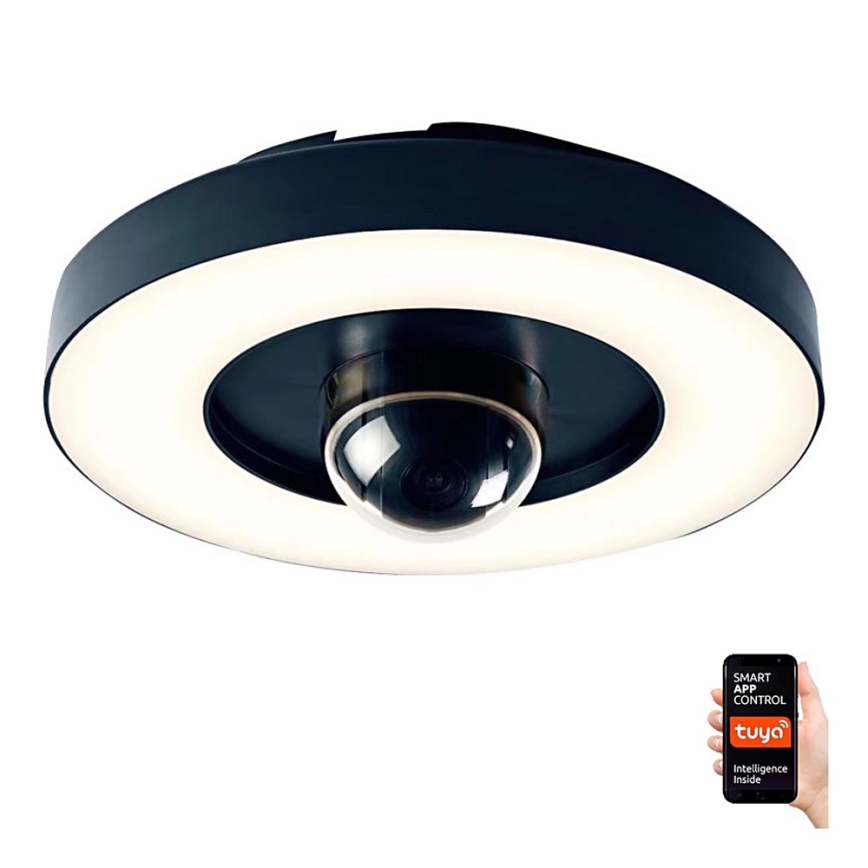 Immax NEO 07792L - Smart κάμερα εξωτερικού χώρου με φωτισμό LED RING 22W/230V IP44 Wi-Fi Tuya