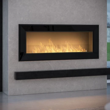 InFire - Built-in Τζάκι BIO 49x120 cm 3kW μαύρο