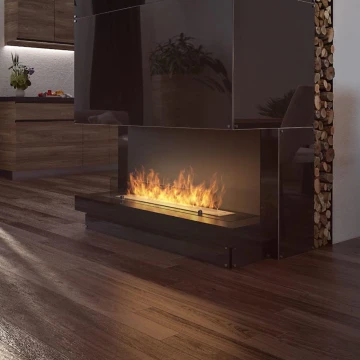 InFire - Εντοιχιζόμενο τζάκι βιοαιθανόλης BIO 100x45 cm 3kW μαύρο