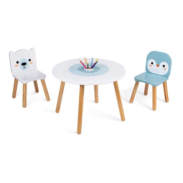 Janod - Ξύλινο τραπέζι με καρέκλες