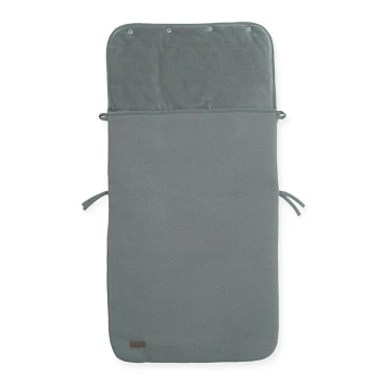Jollein - Κάθισμα αυτοκινήτου sack fleece BRICK VELVET 42x82 cm Velvet Storm Grey