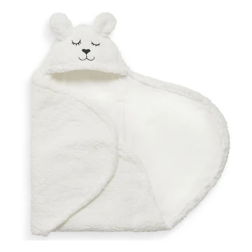 Jollein - Κουβέρτα Αγκαλιάς fleece Bunny 100x105 cm Off White