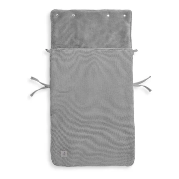 Jollein - Υπνόσακος για κάθισμα αυτοκινήτου fleece BASIC KNIT 42x82 cm Stone Grey