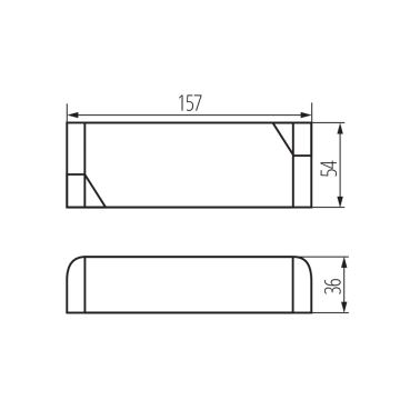 LED Ηλεκτρονικός μετασχηματιστής 60W/24V