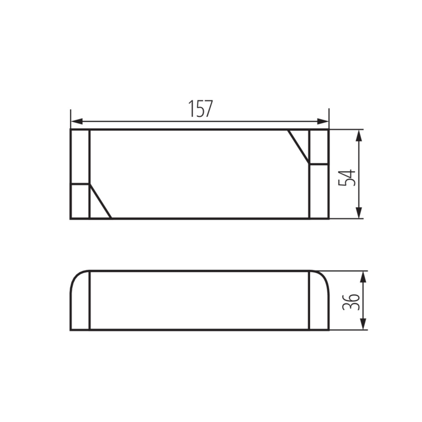 LED Ηλεκτρονικός μετασχηματιστής 60W/24V