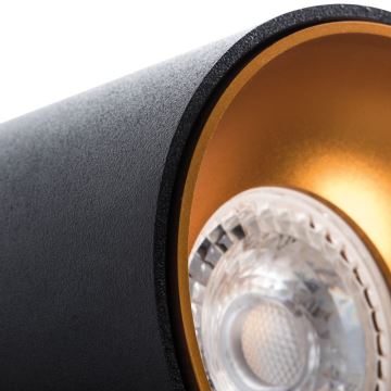LED Φωτιστικό σποτ RITI 1xGU10/10W/230V μαύρο/χρυσαφί