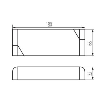 LED Ηλεκτρονικός μετασχηματιστής 100W/24V