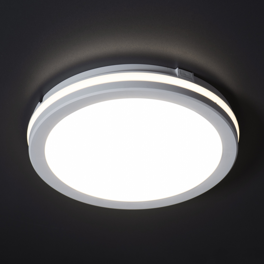 Φωτιστικό οροφής εξωτερικού χώρου LED BENO ECO LED/12W/230V 3000/4000/6500K διάμετρος 20 cm IP65 λευκό