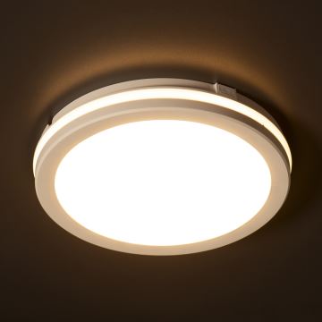 Φωτιστικό οροφής εξωτερικού χώρου LED BENO ECO LED/20W/230V 3000/4000/6500K διάμετρος 20 cm IP65 λευκό