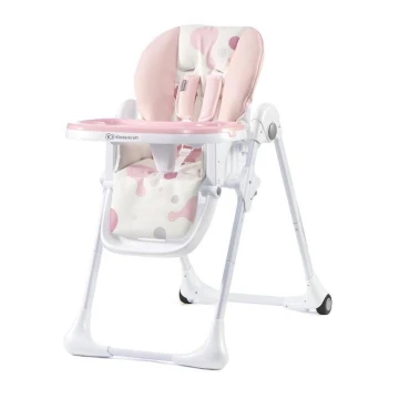 KINDERKRAFT - Παιδική καρέκλα φαγητού YUMMY ροζ/λευκό
