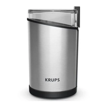 Krups - Electric καφές bean grinder 85g FAST-TOUCH 200W/230V χρώμιο