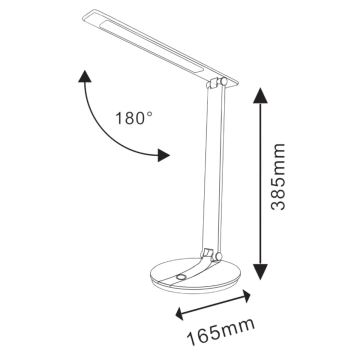 LED Dimmable επιτραπέζια λάμπα αφής SERRA LED/8W/230V μαύρο