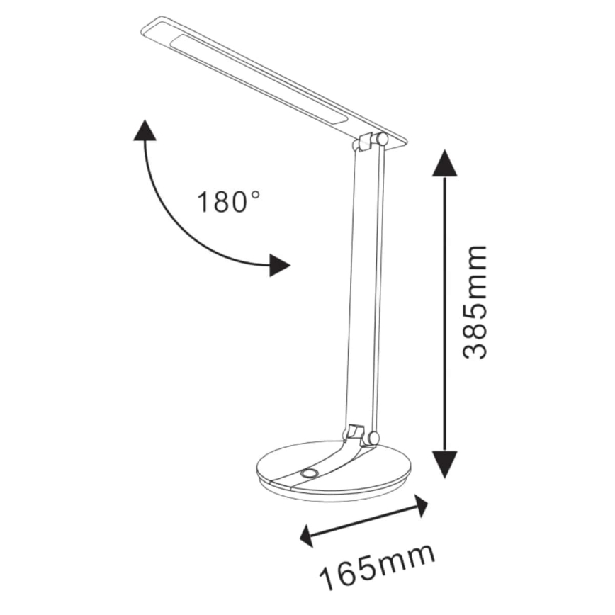 LED Dimmable επιτραπέζια λάμπα αφής SERRA LED/8W/230V μαύρο