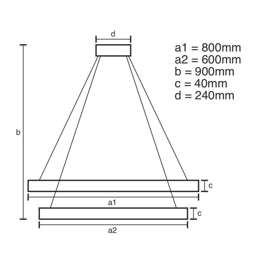 Led Dimmable κρεμαστό φωτιστικό οροφής LED/100W/230V 3000-6500K + τηλεχειριστήριο