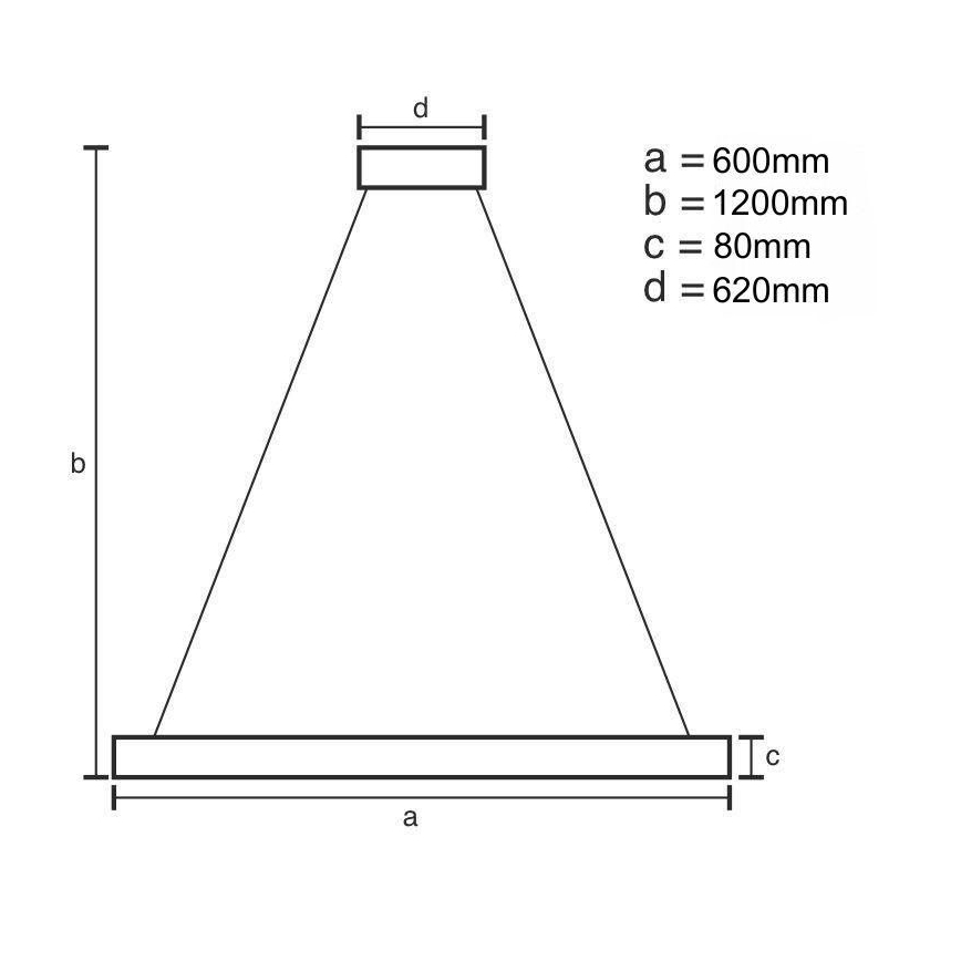 Led Dimmable κρεμαστό φωτιστικό οροφής LED/100W/230V 3000-6500K + τηλεχειριστήριο