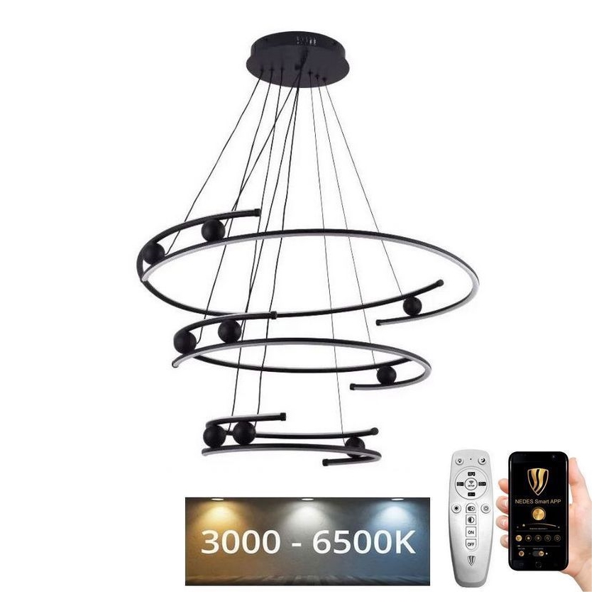 Led Dimmable κρεμαστό φωτιστικό οροφής LED/170W/230V 3000-6500K + τηλεχειριστήριο