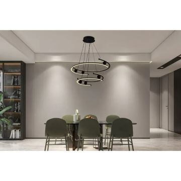 Led Dimmable κρεμαστό φωτιστικό οροφής LED/170W/230V 3000-6500K + τηλεχειριστήριο