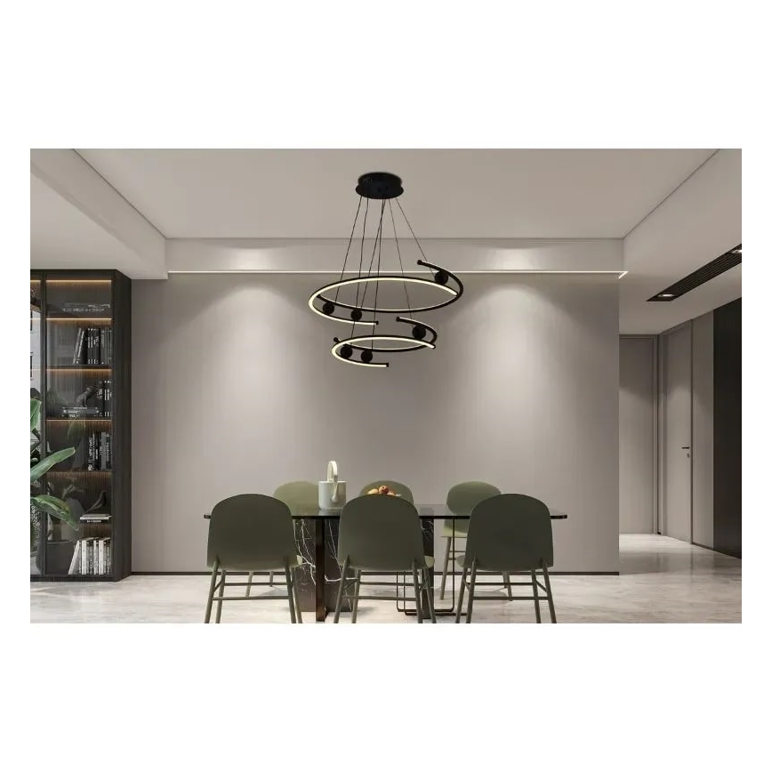 Led Dimmable κρεμαστό φωτιστικό οροφής LED/170W/230V 3000-6500K + τηλεχειριστήριο