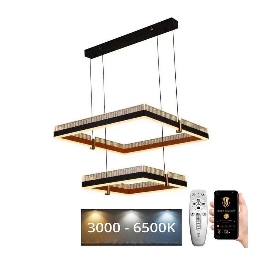 Led Dimmable κρεμαστό φωτιστικό οροφής LED/50W/230V 3000-6500K + τηλεχειριστήριο