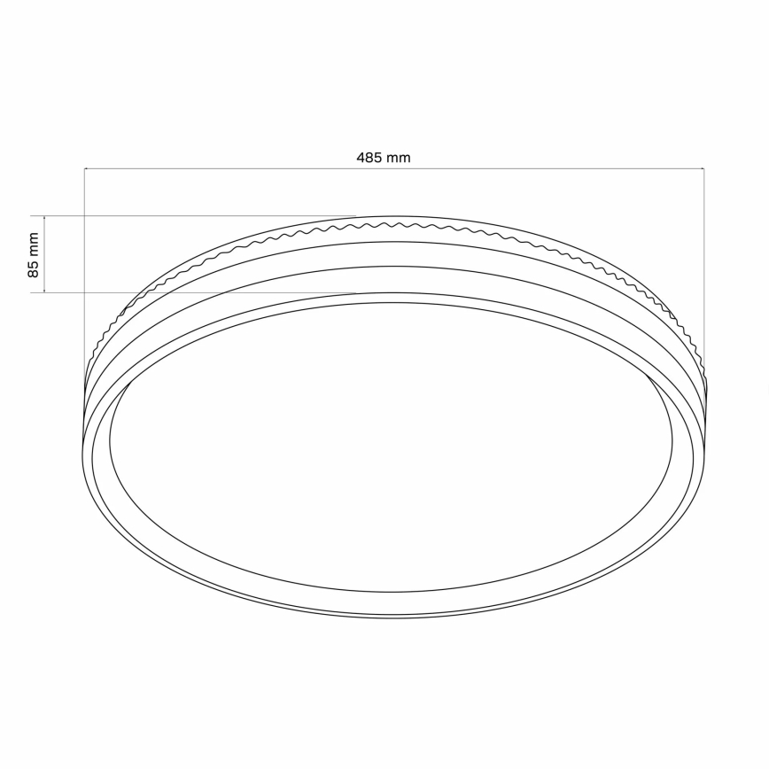 Φωτιστικό οροφής μπάνιου dimming LED BARBARA LED/72W/230V 3000-6000K IP44 + τηλεχειριστήριο