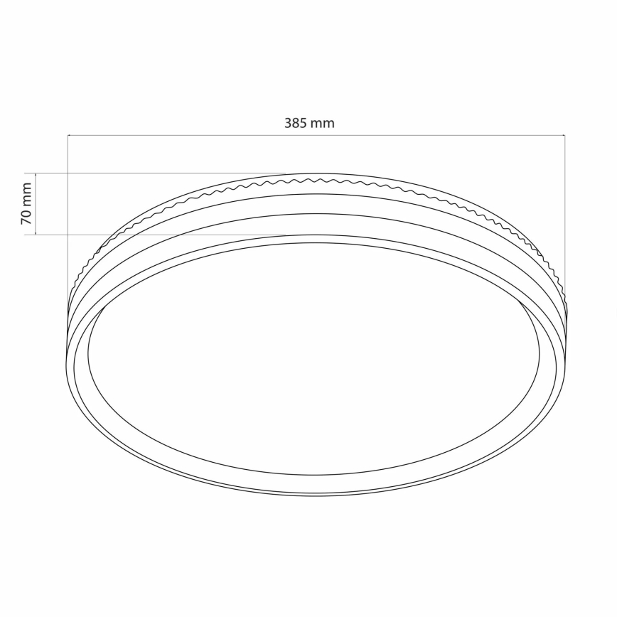 Φωτιστικό οροφής μπάνιου dimming LED JADWIGA LED/42W/230V 3000-6000K IP44 + τηλεχειριστήριο