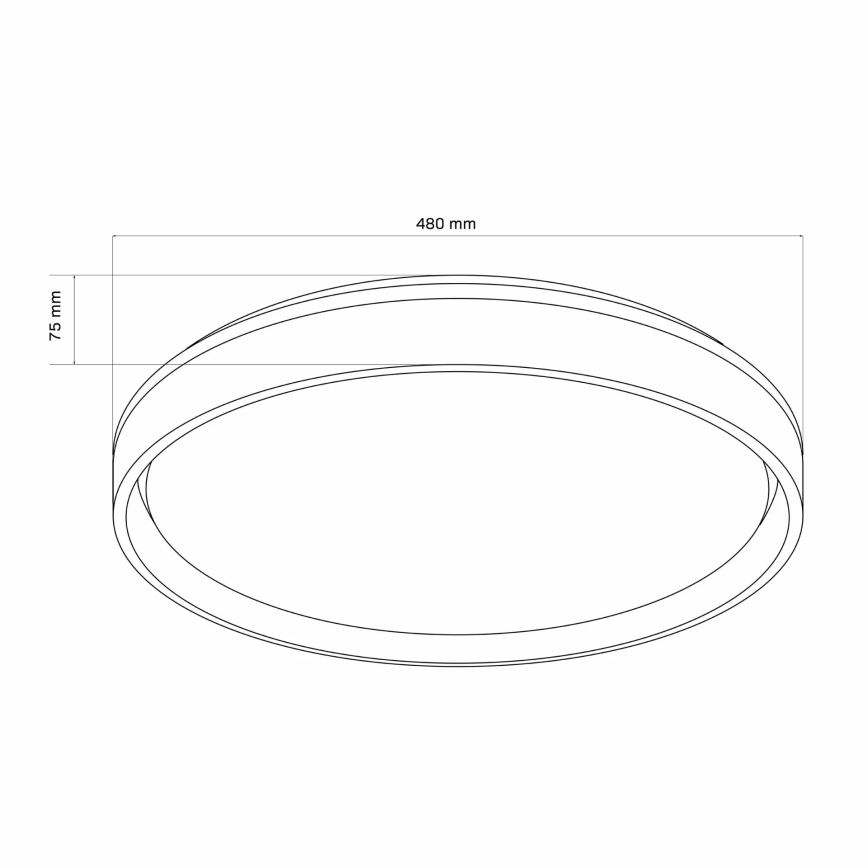 Φωτιστικό οροφής μπάνιου dimming LED JADWIGA LED/72W/230V 3000-6000K IP44 + τηλεχειριστήριο