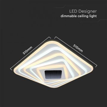 LED Dimmable φωτιστικό οροφής LED/150W/230V 3000-6500K + τηλεχειριστήριο