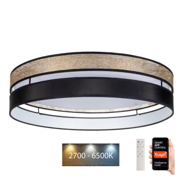 LED Dimmable φωτιστικό οροφής LIMA LED/36W/230V 2700-6500K Wi-Fi Tuya + τηλεχειριστήριο χρυσό/μαύρο