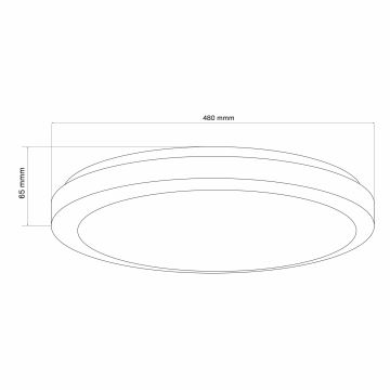 Φωτιστικό οροφής μπάνιου dimming LED MARIAN LED/72W/230V 3000-6000K IP44 + τηλεχειριστήριο