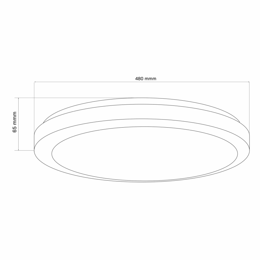 Φωτιστικό οροφής μπάνιου dimming LED MARIAN LED/72W/230V 3000-6000K IP44 + τηλεχειριστήριο