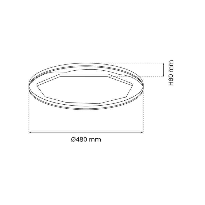 LED Dimmable φωτιστικό οροφής OPTIMA LED/52W/230V 3000-6000K + τηλεχειριστήριο