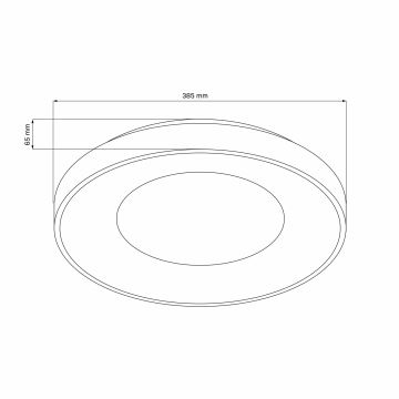 Φωτιστικό οροφής μπάνιου dimming LED WITOLD LED/48W/230V 3000-6000K IP44 + τηλεχειριστήριο