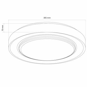 Φωτιστικό οροφής μπάνιου dimming LED ZYGMUNT LED/48W/230V 3000-6000K IP44 + τηλεχειριστήριο