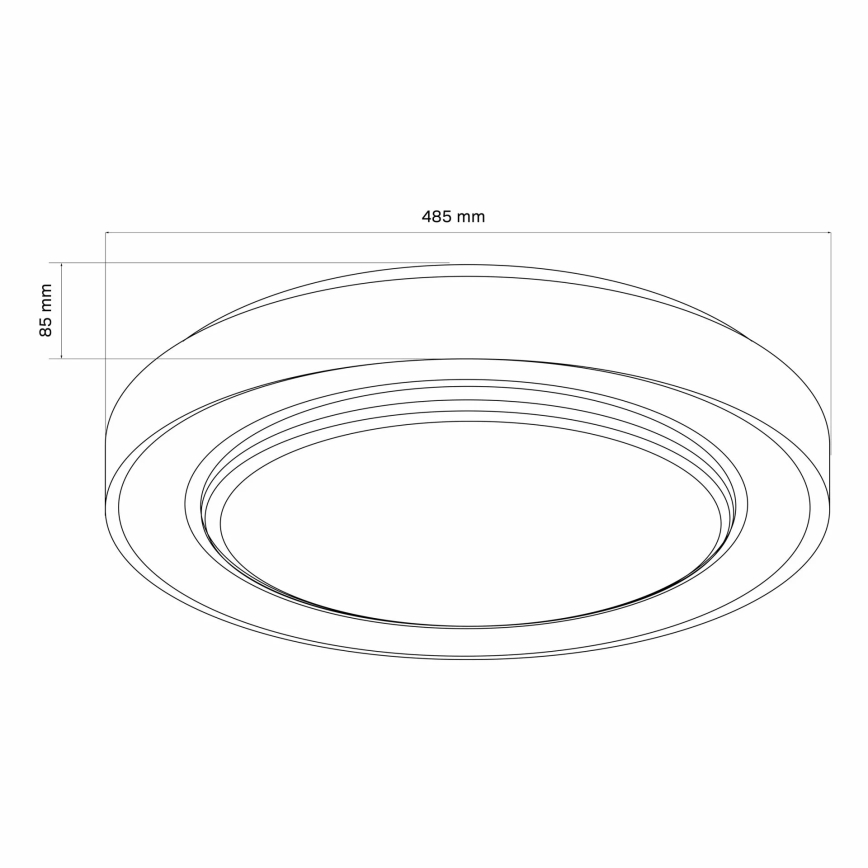 Φωτιστικό οροφής μπάνιου dimming LED ZYGMUNT LED/72W/230V 3000-6000K IP44 + τηλεχειριστήριο