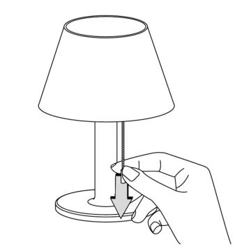 LED Dimming solar lamp VIOLA LED/3,7V IP44