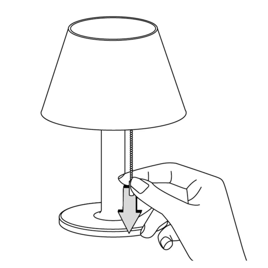 LED Dimming solar lamp VIOLA LED/3,7V IP44