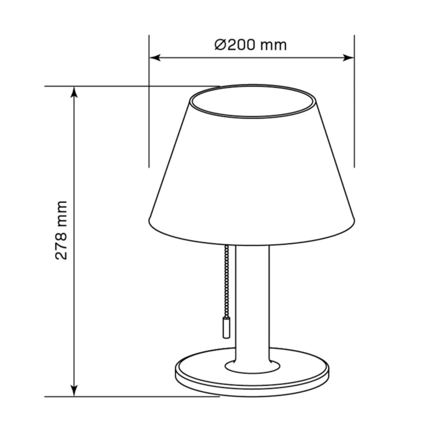 LED Dimming solar lamp VIOLA LED/3,7V IP44