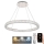 LED Dimming κρύσταλλο πολύφωτο on a string LED/100W/230V 3000-6500K ασήμι + τηλεχειριστήριο