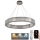 LED Dimming κρύσταλλο πολύφωτο on a string LED/50W/230V 3000-6500K χρώμιο + τηλεχειριστήριο