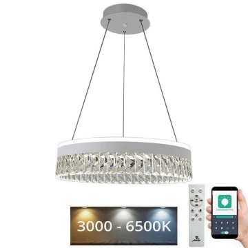 LED Dimming κρύσταλλο πολύφωτο on a string LED/90W/230V 3000-6500K λευκό + τηλεχειριστήριο