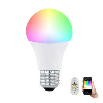 LED RGB Dimming λαμπτήρας CONNECT E27/9W + τηλεχειριστήριο - Eglo